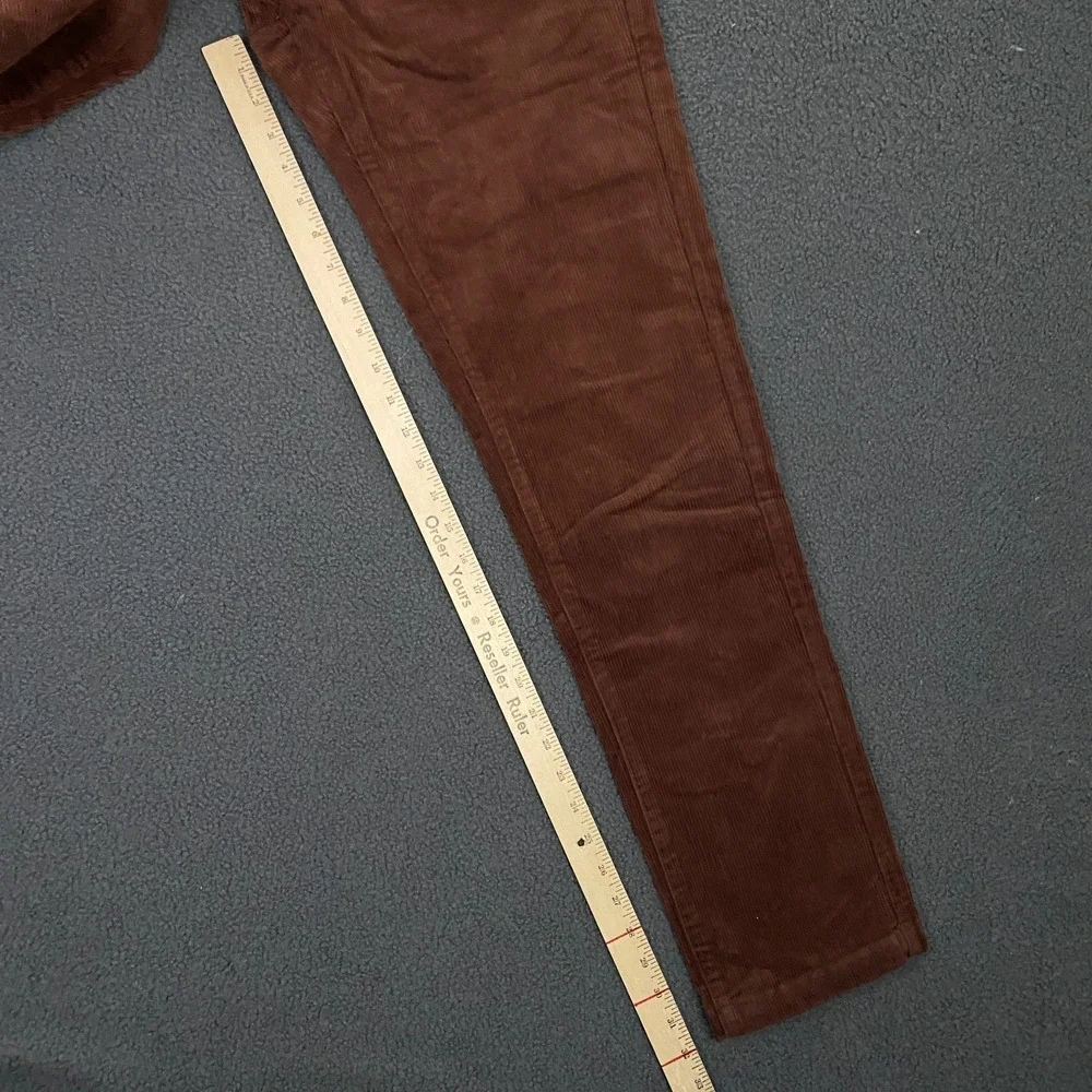 Katin Corey Corduroy Pant Mens 30x32 Slim Straight Chino Mahogany Brown